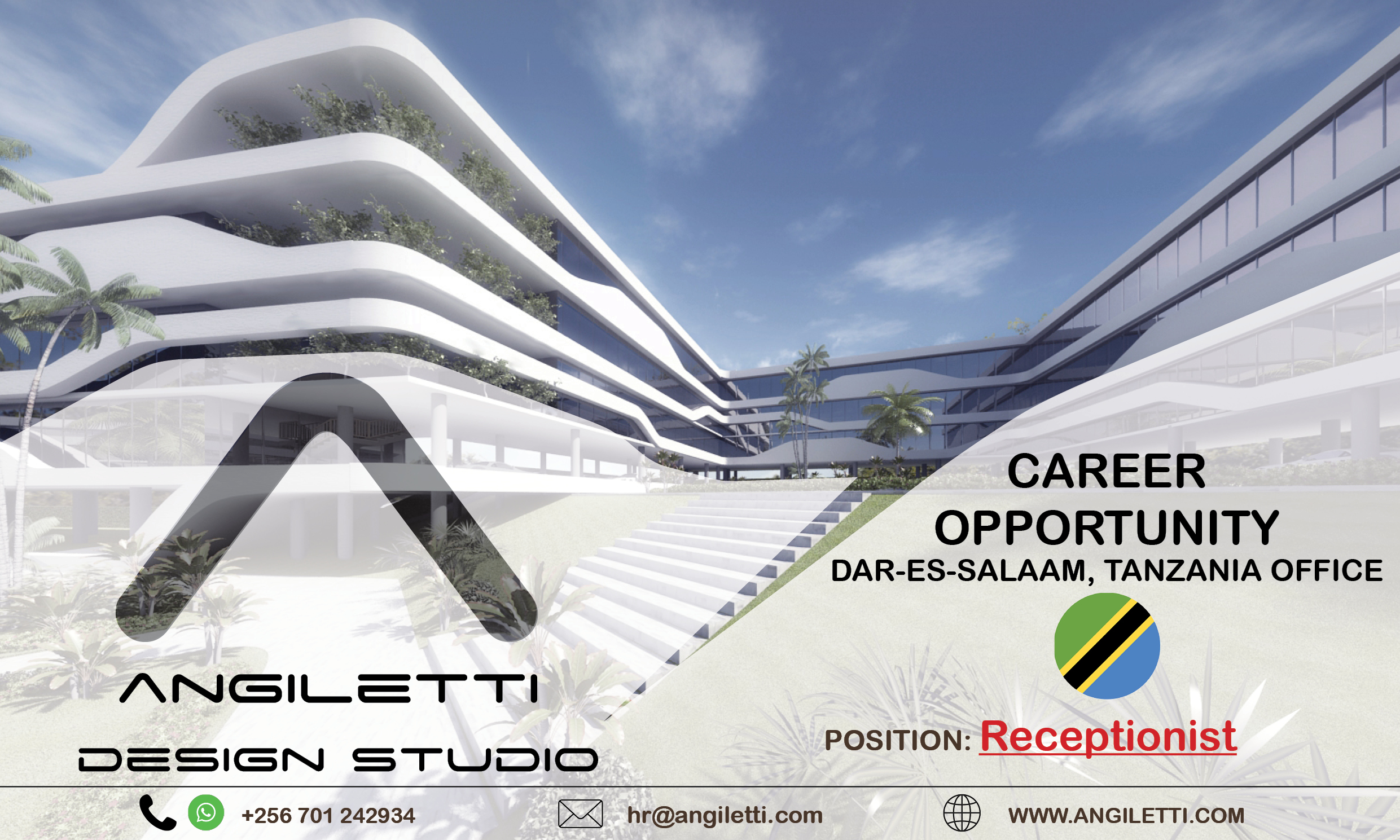 Angiletti Design Studio Corporate Architects Job Advert